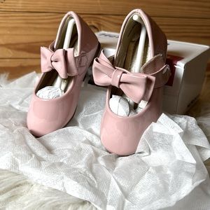 Hehainom Toddler Flower Girls Dress Shoes Princess Ballet Flats with Bow 6